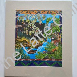PEACEABLE KINGDOM (LARGE) - ART PRINT BY DAWN LEE REYES - Valley of the Latte Guam Store PEACEABLE KINGDOM (LARGE) - ART PRINT BY DAWN LEE REYES